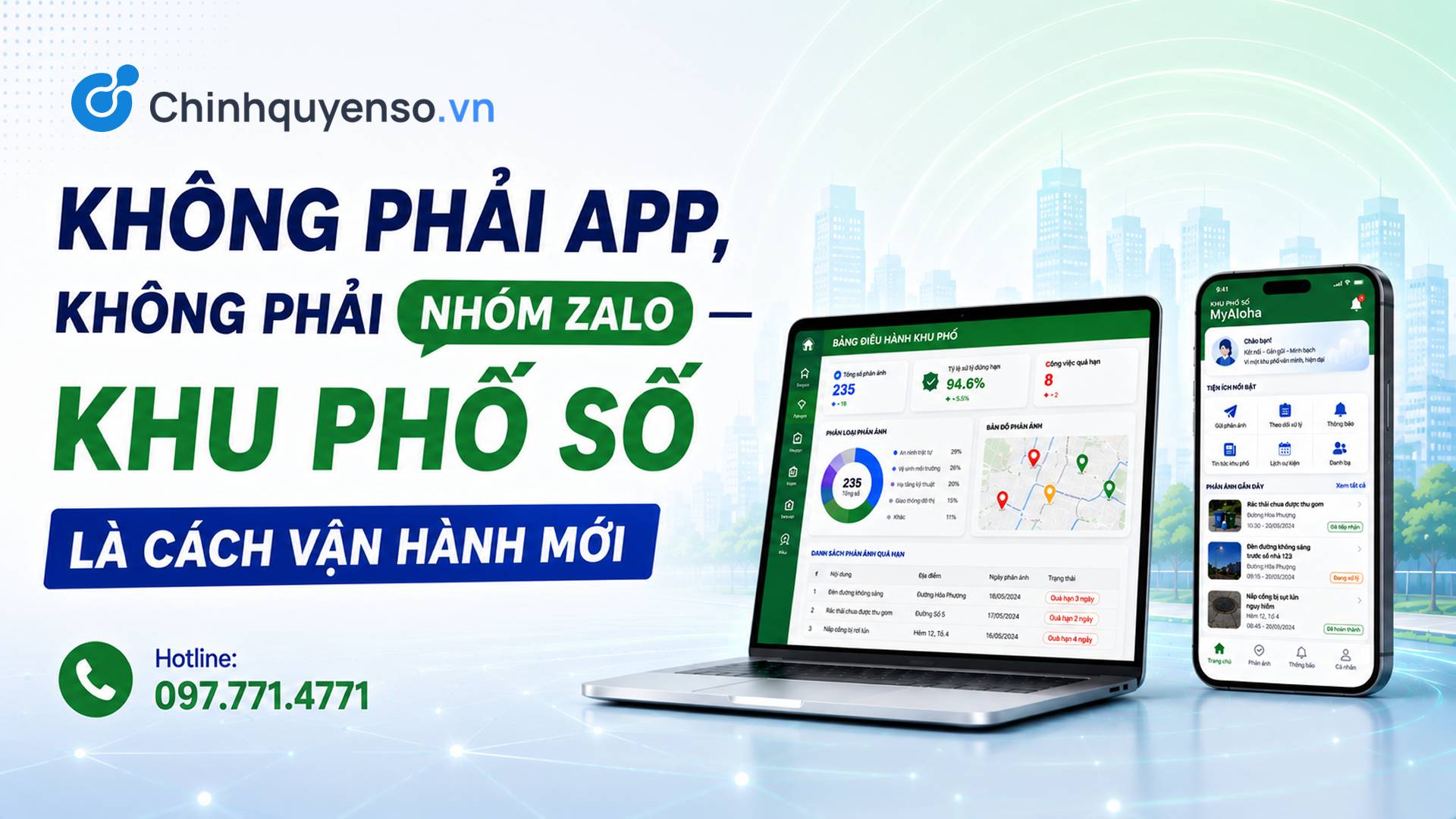 Không phải app, không phải nhóm Zalo — Khu phố số là cách vận hành mới
