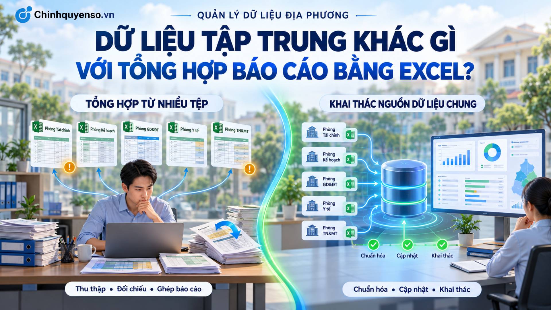 Ảnh minh hoạ bài viết: Dữ Liệu Tập Trung Khác Gì Với Việc Tổng Hợp Báo Cáo Bằng Excel?