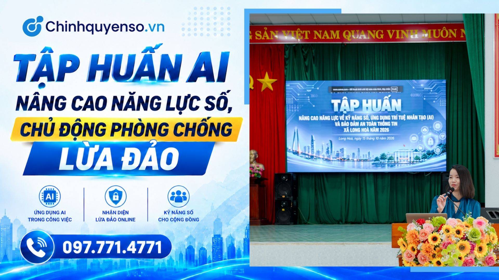 Ảnh minh hoạ bài viết: Tập Huấn AI Tại Long Hoà: Làm Việc Hiệu Quả, Sử Dụng Công Nghệ An Toàn