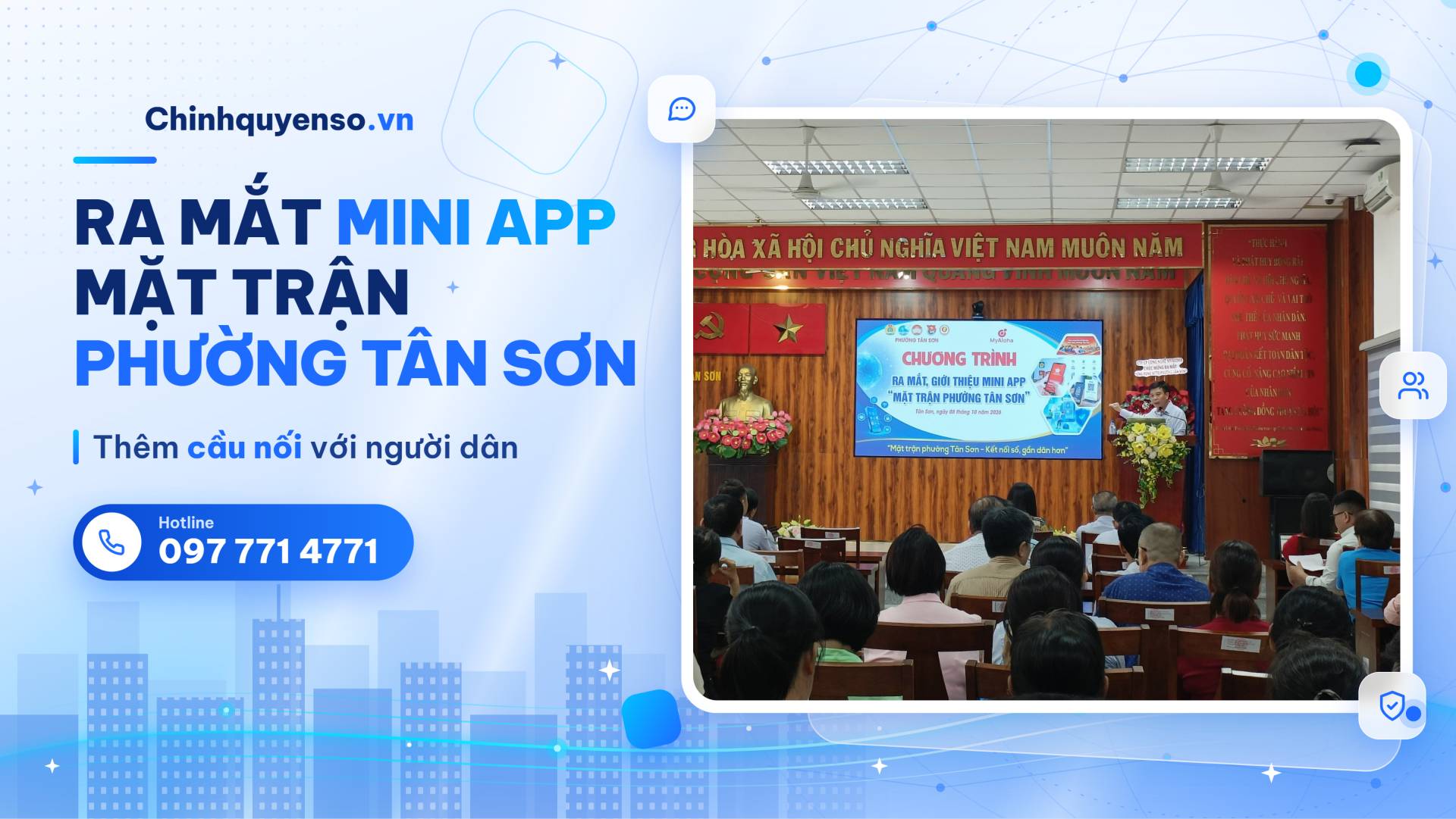 Ảnh minh hoạ bài viết: Ra mắt Mini App Mặt Trận phường Tân Sơn: Kết nối số - Gần dân hơn