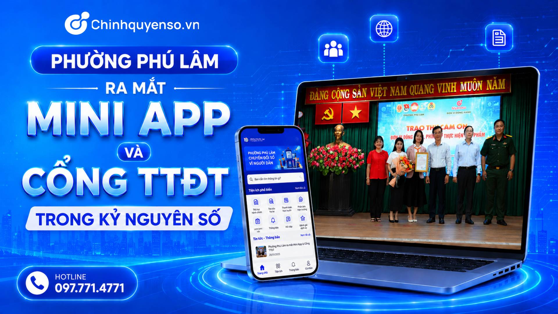 HTV: Phường Phú Lâm ra mắt Mini App trong kỷ nguyên số