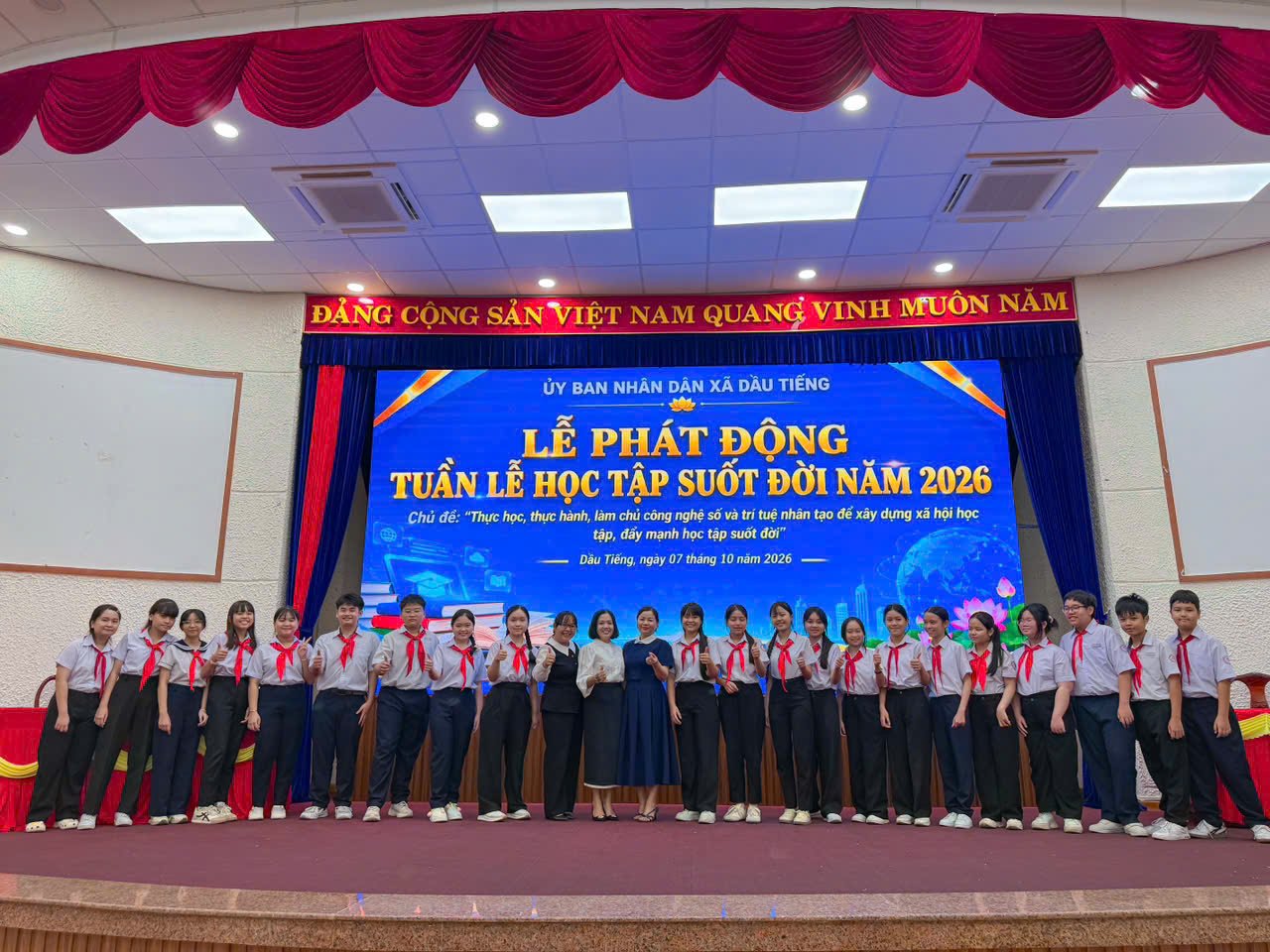Xã Dầu Tiếng Lễ Phát động Tuần lễ hưởng ứng học tập suốt đời năm 2026