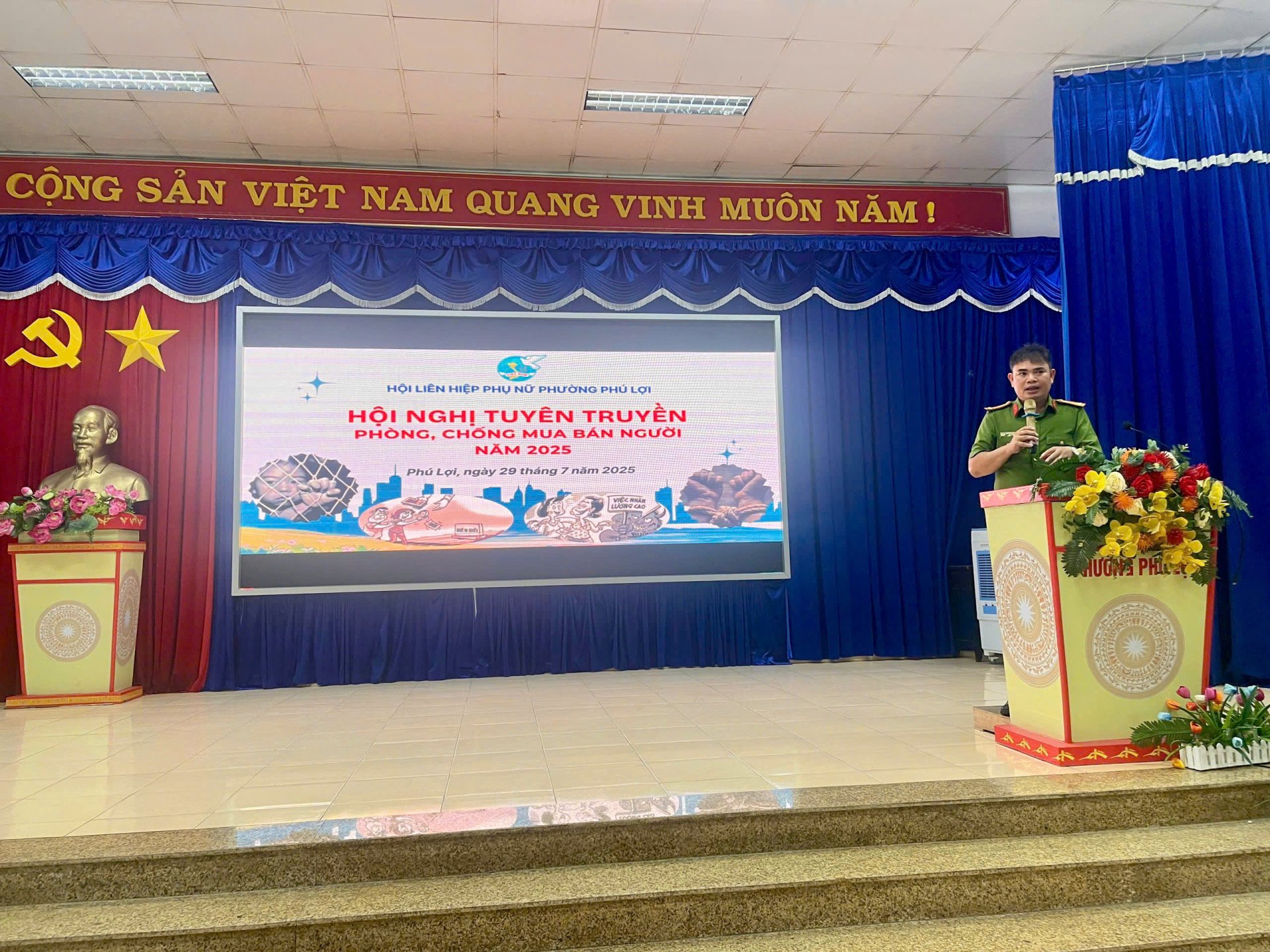 HỘI LIÊN HIỆP PHỤ NỮ PHƯỜNG PHÚ LỢI TỔ CHỨC HỘI NGHỊ TUYÊN TRUYỀN PHÒNG, CHỐNG MUA BÁN NGƯỜI NĂM 2025