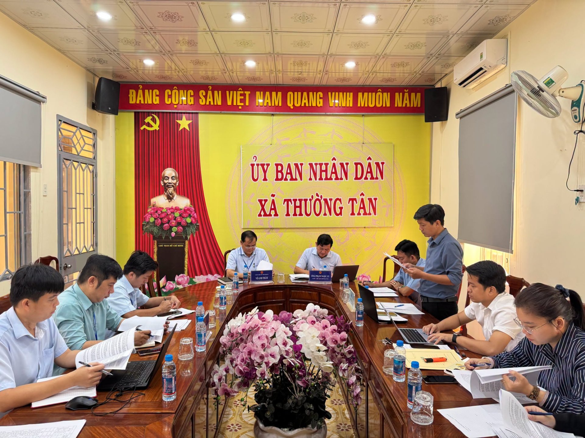 Giám sát công tác quản lý đất công, đất công ích trên địa bàn xã Thường Tân...